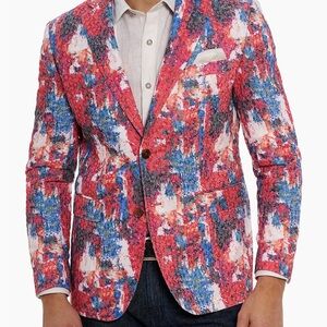Men’s Robert Graham Eagan tailored fit blazer! Size 42. Multi colored.